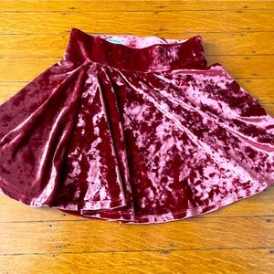 Velvet kids skirt